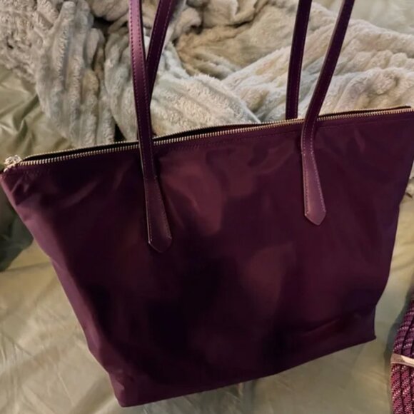 Kate Spade Kitt Nylon Large Ripe Plum Tote - Picture 4 of 6